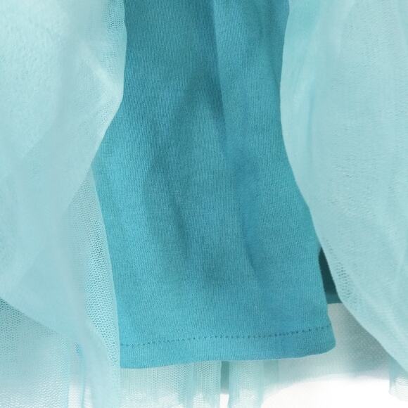 Garnet Hill Kids Blue Tulle Skirt Size M - Picture 3 of 8